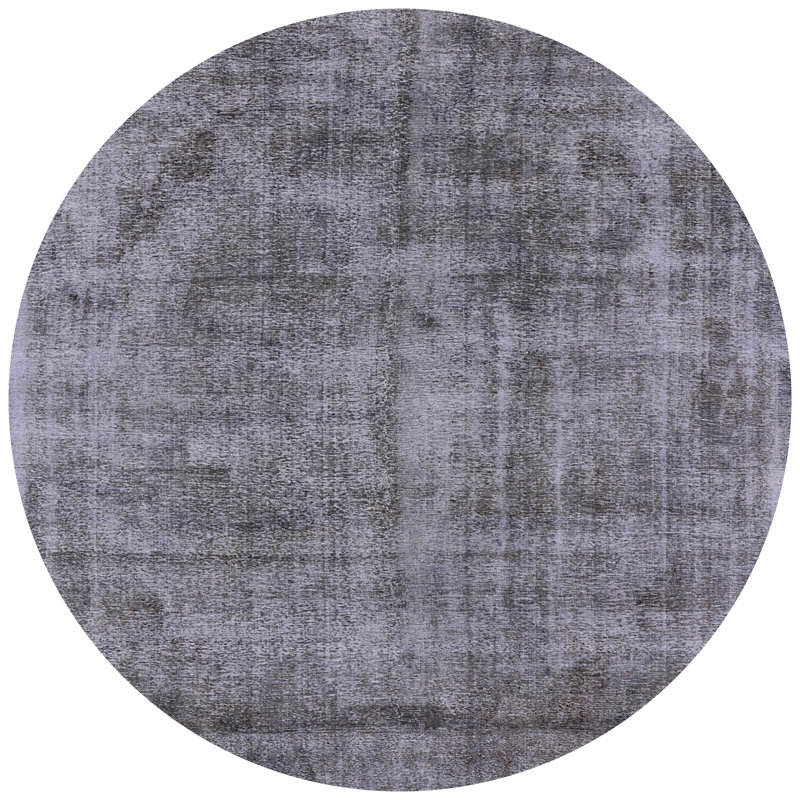 Tapis gris, Rond 8 pi