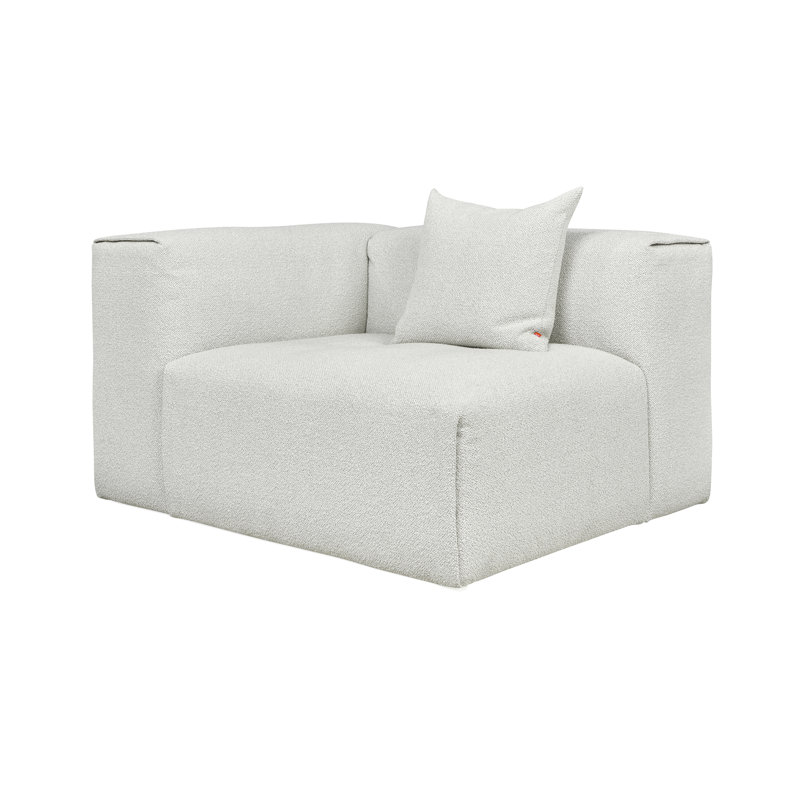 Nest Modular Left Arm Chair, Morris Fog