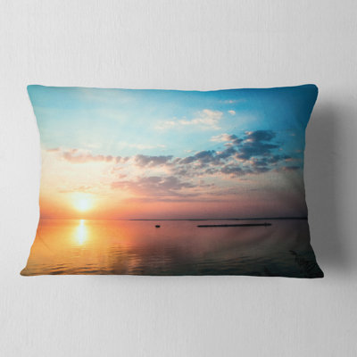 Coussin de plage très grand en ciel nuageux