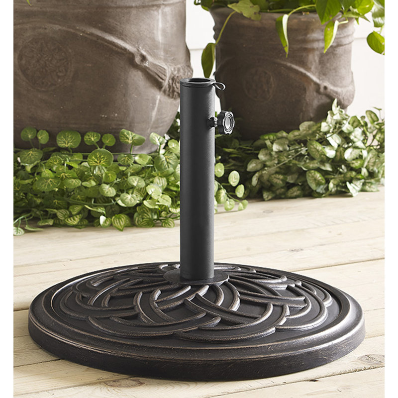 Hamptonburgh 20 Lb. Resin Free Standing Umbrella Base, Antique Bronze