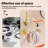 2 Pack Multifunctional Suction Cup Hooks, Extendable Rotatable No Drill Wall Hooks With Self Adhesive Holder For Bathroom Kitchen Tile Window