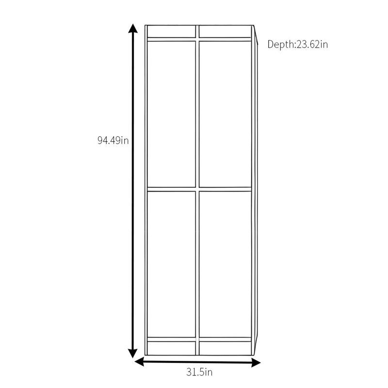 Armoire simple rétro classique