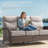 Himonia 70.5 Wide Straight Outdoor Wicker Patio Sofa With 6" Thick Cushions-1314514155