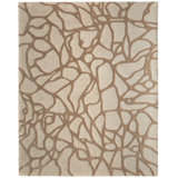 Kimball Transitional Abstract Ivory Area Rug