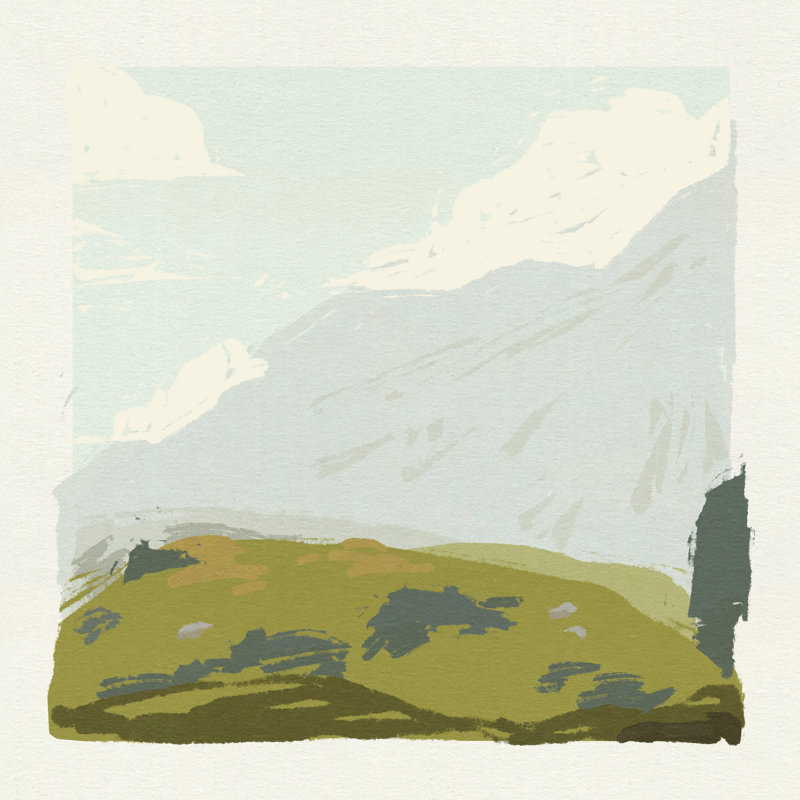 Alpine Ascent II by Jacob Green - Wrapped Canvas Painting, 91cm H x 91cm W