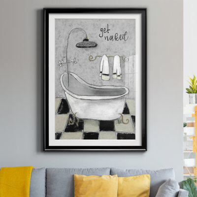" Get Naked Bath " Painting Print