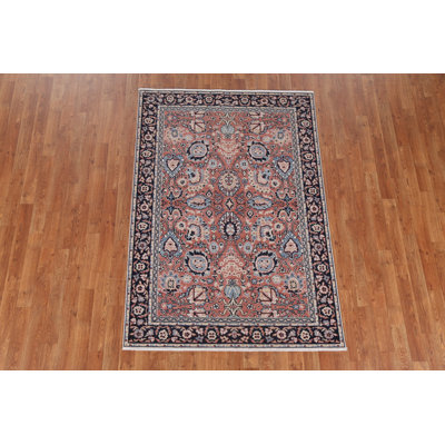 One-of-a-Kind 3'11" x 5'10" New Age Rectangle Wool Area Rug in