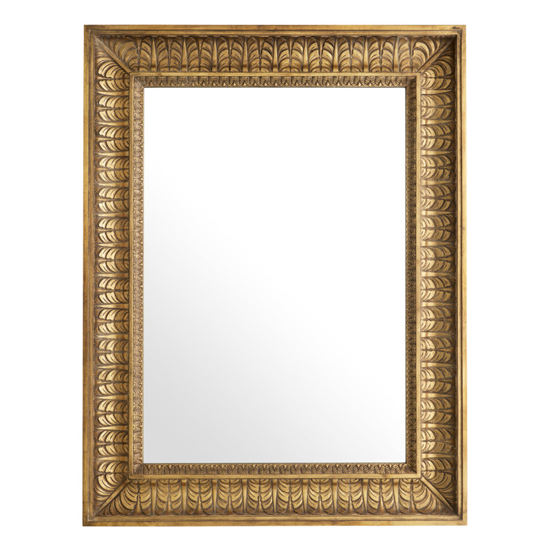 Sahure Rectangle Solid Wood Mirror