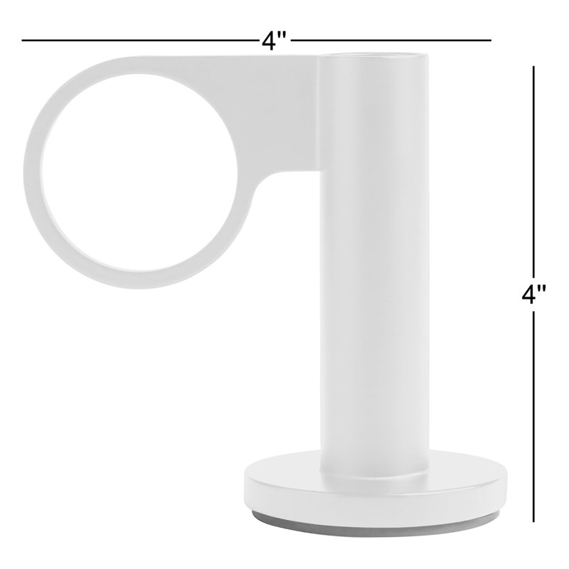 Who Goes There? Candlestick, Putty, 5" H x 4" W 