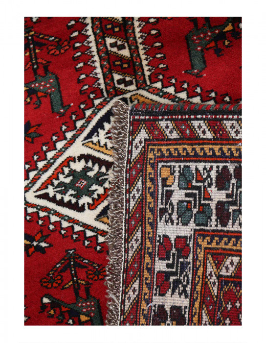 Fine Hand knotted Persian shiraz runner 3'6"x14'4''