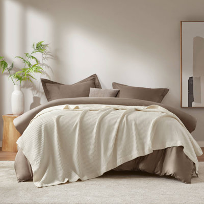 Waffle Weave 100% Cotton Blanket