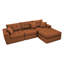 Canapé-lit modulaire en L Corduroy-615144821