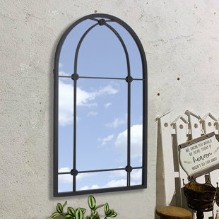 Iron Bowfront Mirror