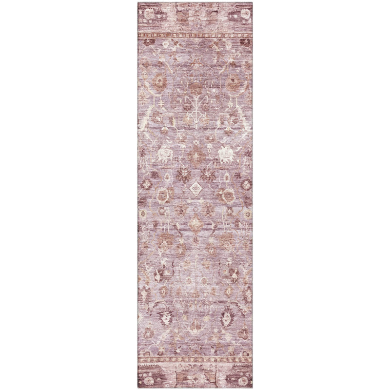 Premium Machine Washable Maag AMF1772 Global Rug, Runner 2'3" x 7'6"
