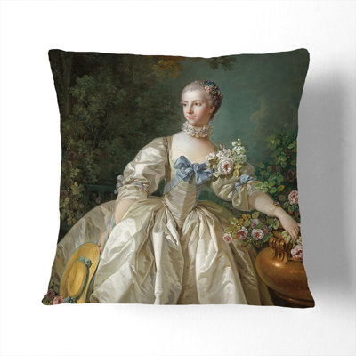 Madame Bergeret Square Throw Cushion