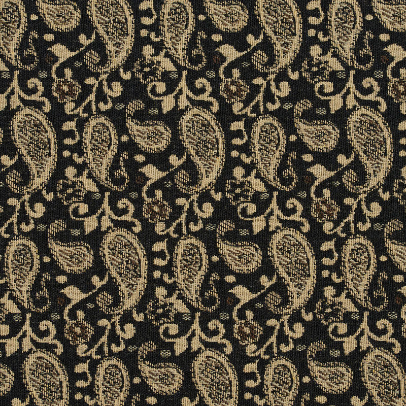 Tissu cachemire, Noir 4