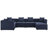 Saybrook Outdoor Patio Upholstered 6-Piece Sectional Sofa-282242160