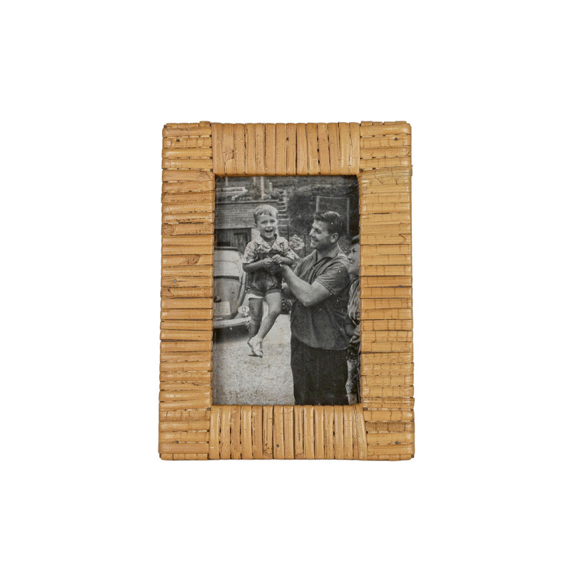Tan Wicker / Rattan Picture Frame