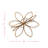 Foreside Home & Garden Open Flower Decorative Accent Bronze Metal