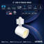 Luxrite 2 po Rail d'éclairage à DEL 5CCT, CRI90, 10 W, 800 lumens, inclinaison réglable de 358 ° + 90 °, têtes d'éclairage sur rail de type H, à intensité variable, ETL, paquet de 6 rond blanc-132381207
