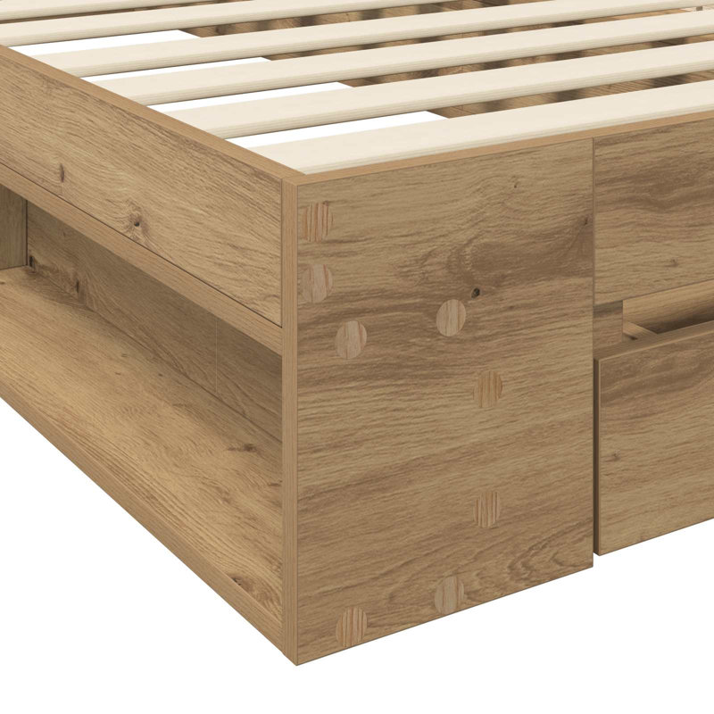 Bed Frame, Artisan Oak