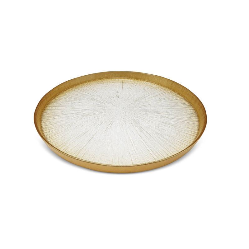 Plaques de cristal avec bordure dorée - P 6,25 po