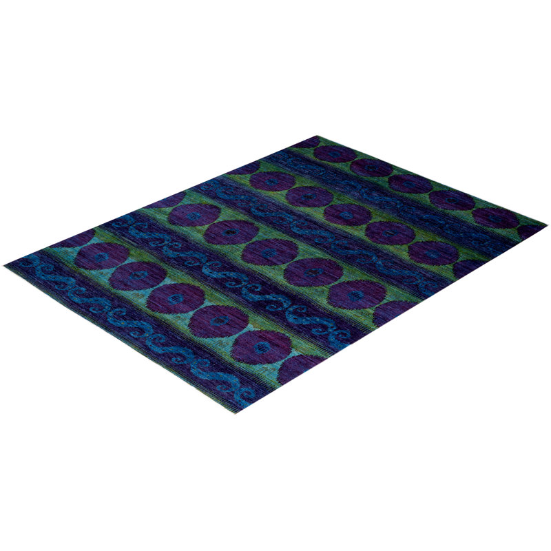 Contemporary One-of-a-Kind 9' 0" X 12' 0" Hand Knotted Area Rug