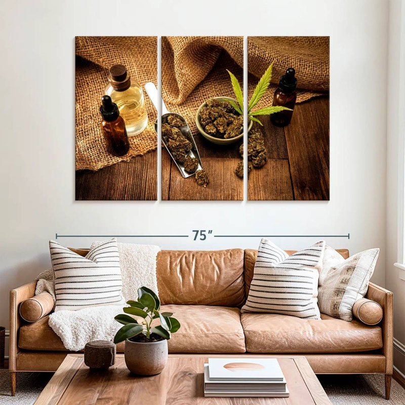 Harnek Medicinal Cannabis Buds, 42" H x 65" W