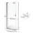 Armon 25.13" x 66" Pivot Single Swing Shower Door-14170792-14170790