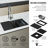 Hampton Stainless Steel 32 in. Single Bowl Undermount Workstation Kitchen Sink with Accessories