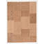 Tapis géométrique brun chanvre noué à la main-1122226650