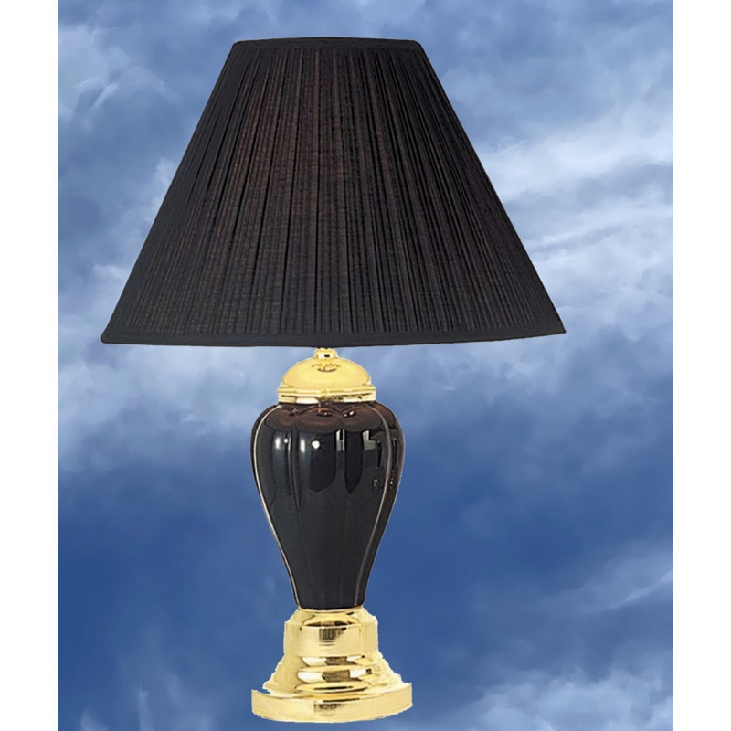 Lampe de table 27 po Pamala, Noir, noir, noir, noir, Doré