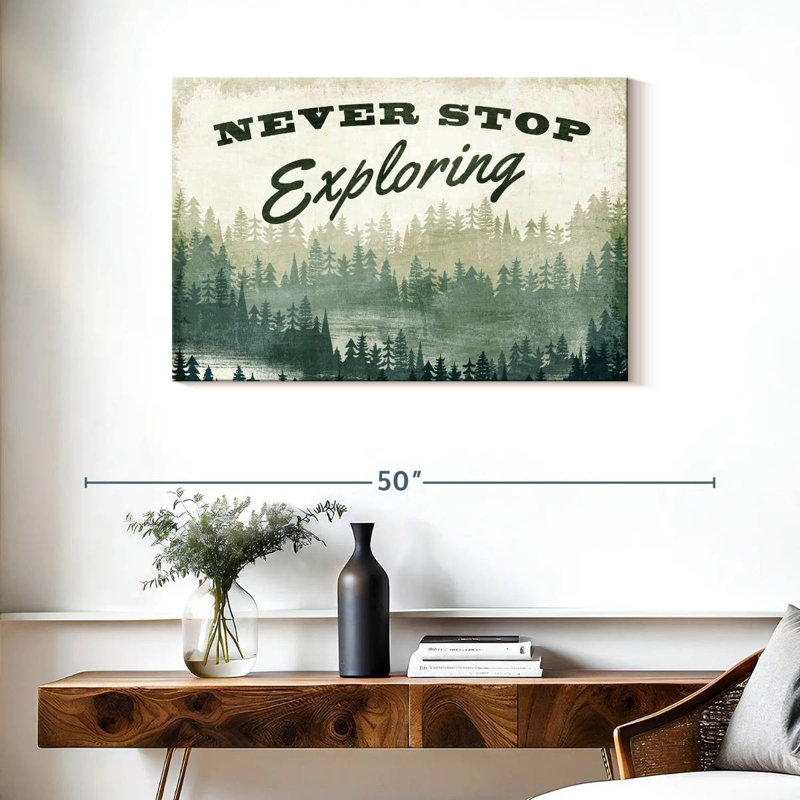 Tergel Never Stop Exploring Greenery, 24" H x 36" W