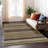 Machine Washable Indoor/Outdoor Lockway ACN2427 Stripes Rug-1565380366