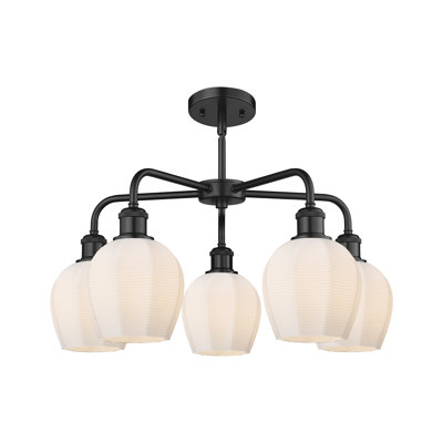 Lustre suspendu 5 lumières 24 po Krumholz