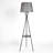 Artisan Grey Drum Shade Floor Lamp