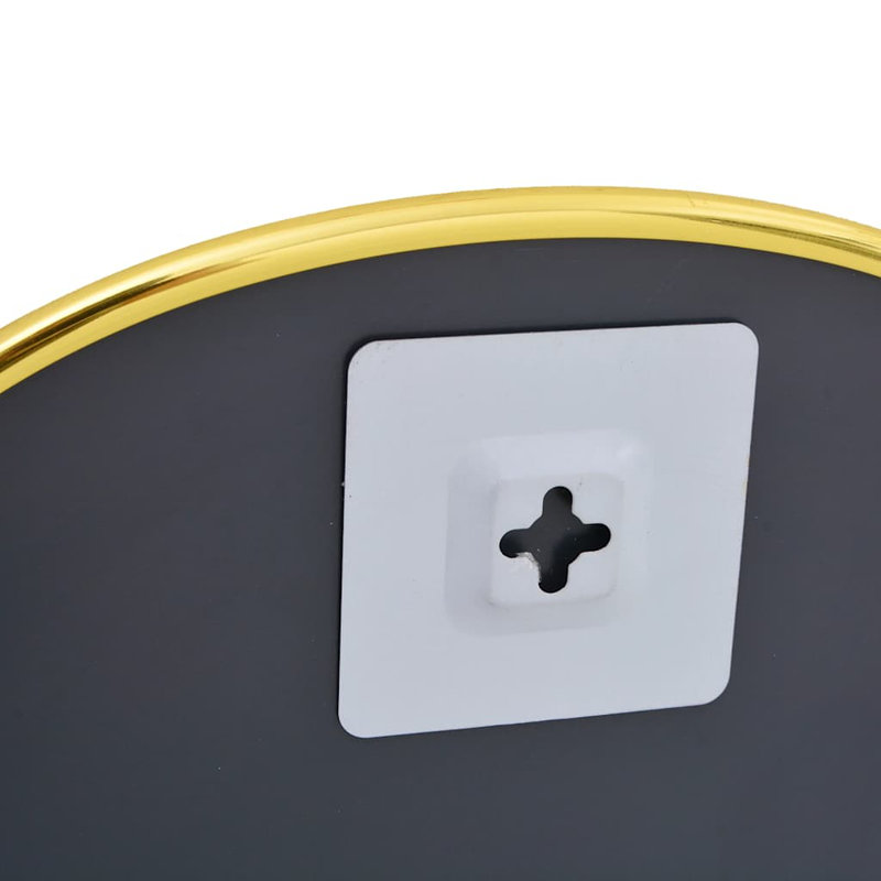 Oval Mirror, 40 cm H x 30 cm W, Gold