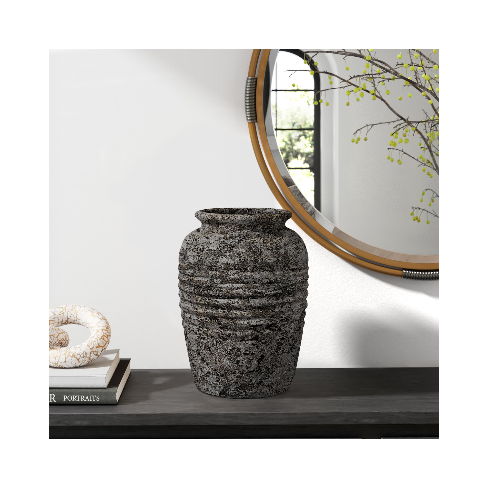 Joffrey 16'' Terracotta Table Vase