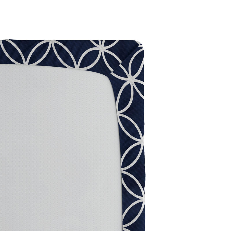 Drap-housse bleu marine Ambesonne, Ensemble de draps pour lit très grand californien