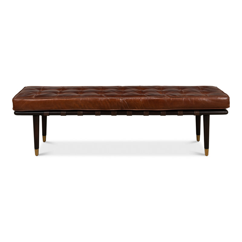 Prince Albert Leather Bench