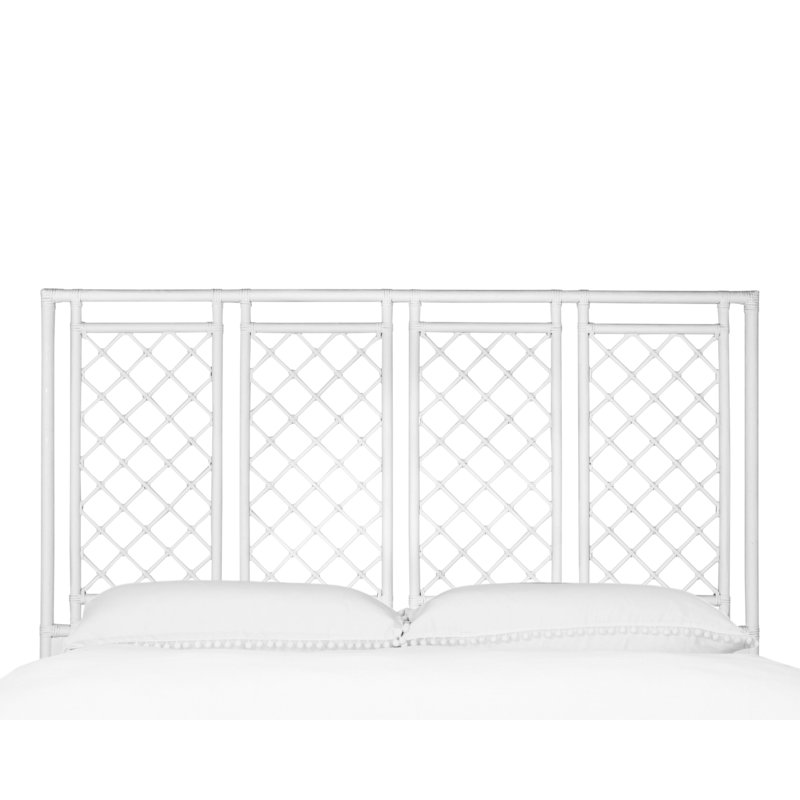 Low Profile Standard Bed, White, Queen