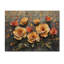 Aquarelle de pétales de roses au vent - Décoration murale en bois de roses - sur bois de pin naturel-1327104985