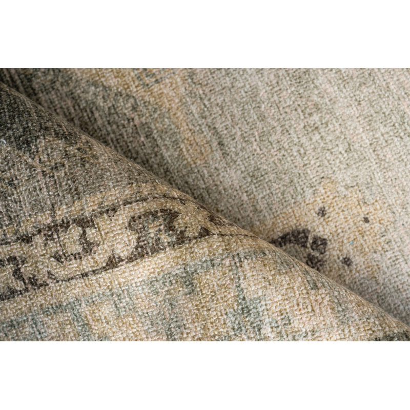 Estate handloomed PET Gray/Beige Area Rug, 9'X12'
