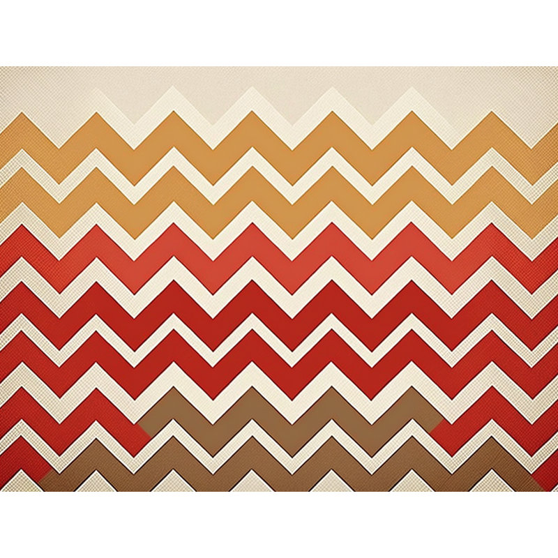 Checkered Comforter, Twin Extra Long Comforter, Gold/Red Chevron