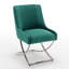Chaise d'appoint rembourrée en velours Elian-101444858-122883344