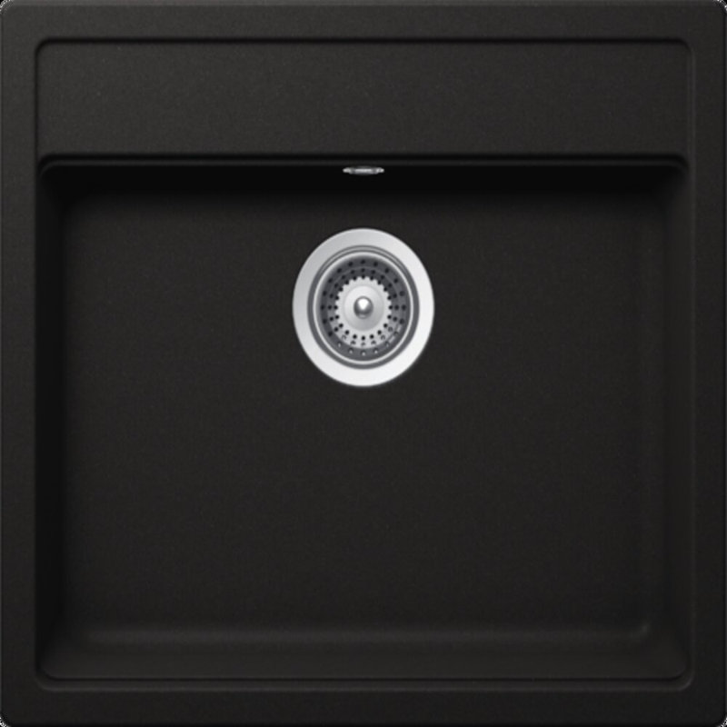 Nemo Single Bowl Inset Kitchen Sink, Nero, 57" L x 51" W x 29" H