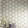 Off White Grey Silver Trellis Honeycomb Hexagon Lines Pattern Wallpaper 3d