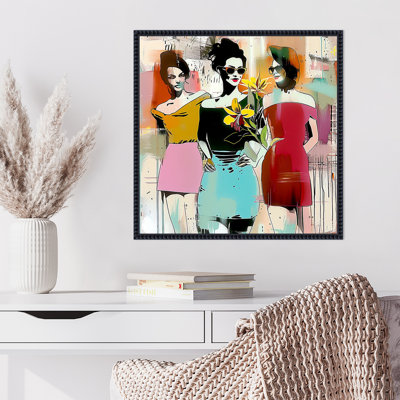 Fab Three 1 by Elyria Framed Canvas Wall Art Print