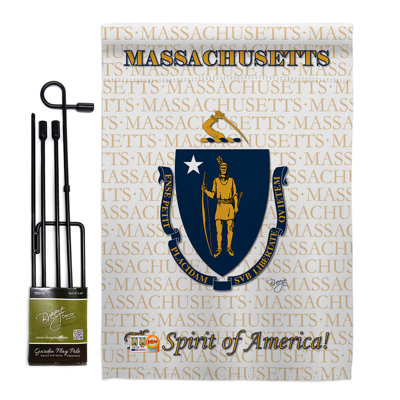 Double Sided 18.5'' H x 13'' W Polyester Flag Set