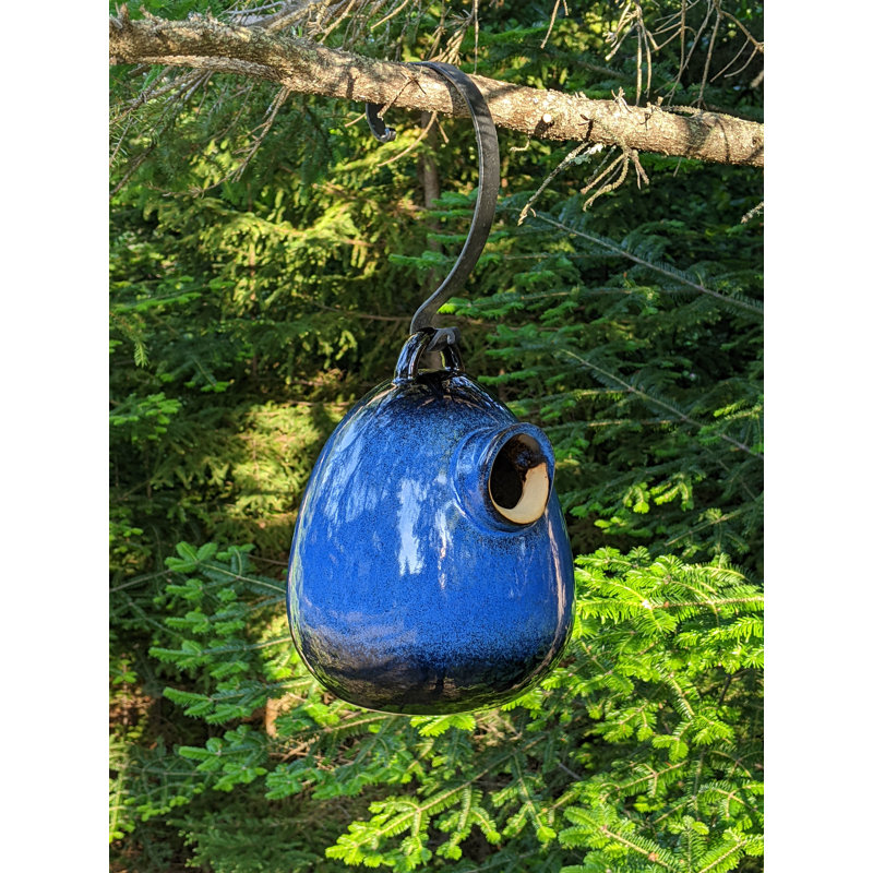 Cabane à oiseaux 7 po x 7 po x 9 po Pisco Egg, Bleu